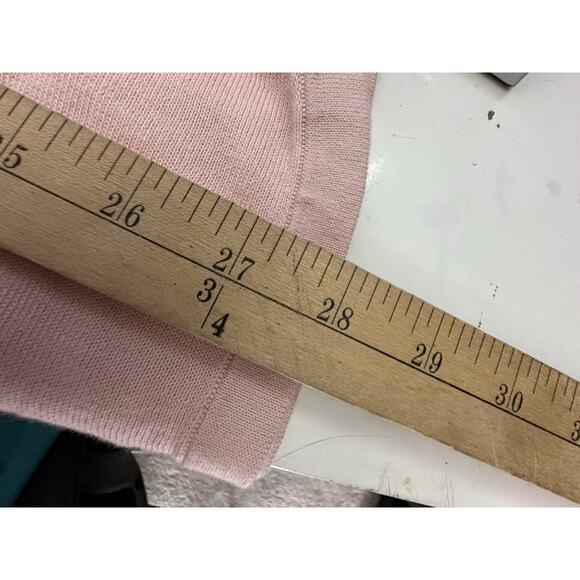 Lululemon Size 6 Women Take it All In Sweater Pink Mist Cotton Pullover ML5 - Picture 10 of 11